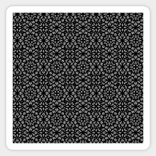 Black and White Mandala Pattern Sticker